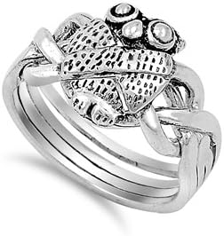 Silver Puzzle Ring - Owl - Size 7 RP141842-07