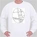 Sweatshirt with San Francisco, black and white, California, construction, engineering, track, iron, bridge