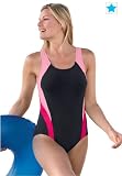 Woman Within Plus Size Colorblock swimsuit by Inches Off