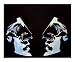 Face to Face Abstract Giclee Poster Print by Sonya (ki) Tomlinson Tomlinson, 10x8