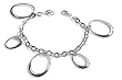 Silver Bracelet with Charm, Size: 7 inches
