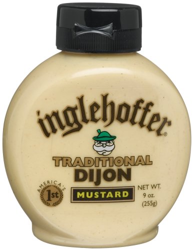 Inglehoffer Dijon Traditional, 9-Ounce Squeeze Bottles (Pack of 6) by Inglehoffer
