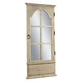 Bassett Mirror M3272 French Door Leaner Mirror in Antique Clear Pine w