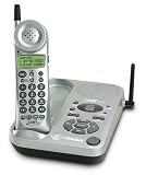 Coby CT-P8800 2.4 GHz Analog Cordless Phone with Caller ID, Answering System, and Data Port (Silver)
