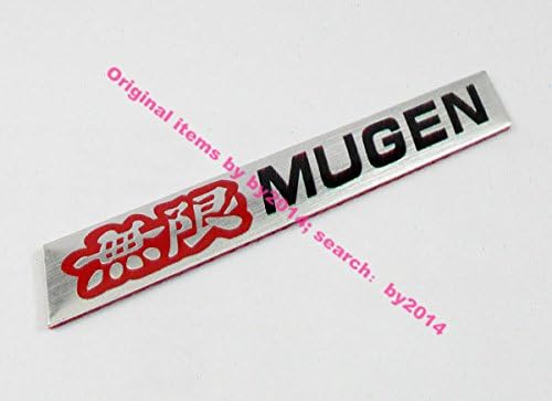 Auto car Aluminum red MUGEN for Civic Accord S2000 CR-V Emblem Badge Sticker