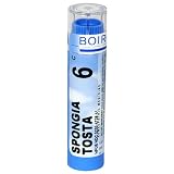 Boiron Homeopathic Medicine Spongia Tosta, 6C Pellets, 80-Count Tubes (Pack of 5)