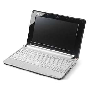 Acer Aspire One A110-Aw Netbook, Linpus Linux Lite version, 512MB DDR2 RAM, 8GB Flash (Seashell White)