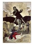 The Plague Fine Art Giclee Poster Print by Arnold Bocklin, 12x16