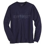 Eddie Bauer(エディー・バウアー) 長袖EBグースチェストTシャツ(インディゴ XL)