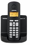 Siemens Gigaset AL145 schnurloses DECT-Telefon mit integriertem digitalen Anrufbeantworter, schwarz - 