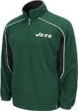 New York Jets NFL Mens FINAL SCORE 1/4 Zip Microfleece Jacket, Green
