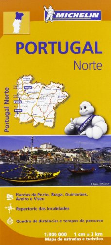 portugal norte michelin regional maps