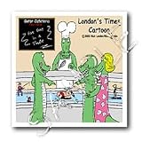 Londons Times Funny Food Coffee other Digestibles - Alligator Buffets - Iron on Heat Transfers