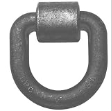 Buyers Heavy-Duty Forged D-Ring - 1 in. Dia. w/ Weld-On Bracket