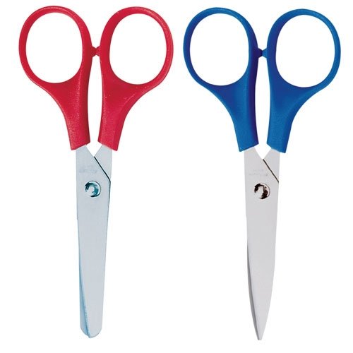 Childrens Toyshop  Toys : FSK88027097 Scissors, Double Thumb Loop, Pointed-Tip, 5 Full Length
