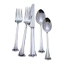 Reed & Barton Radiance 65-Piece Stainless Steel Flatware Set with Storage Caddy, Service for 12
