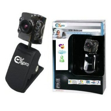Childrens Toyshop  Computer : Ex-Pro Skype Compatible - Super Laptop/Desktop CLIP on Video Webcam 300K 1.3M Pixel - Super Cam, Glass Lense, LED Lights - Web Camera Cam - 100% compatible for Yahoo, MSN Chat, AOL, Skype etc... Easy fast install, no disks, perfect Gift !