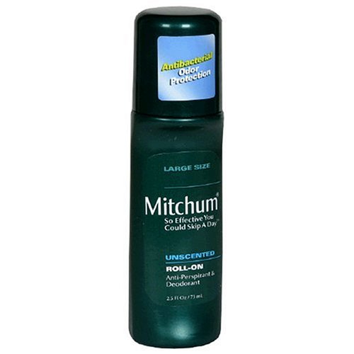Mitchum Anti-Perspirant & Deodorant, Roll On, Unscented, 2.5 fl oz (73 ml) (Pack of 4)