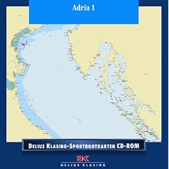 Delius Klasing-Sportbootkarten, CD-ROMs, Satz.5 : Adria, 1 CD-ROM Lignano bis Zadar. Mit 30 Hafenpln., Wegpunkte