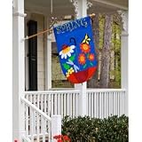 Garden Size Applique Flag Spring Sho