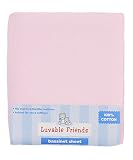 100% Cotton Bassinet Sheet - 16 x 32 - Pink