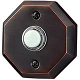 Image : NuTone NB2011RB Decorative Door Chime Push Button Flush Mount Oil-Rubbed Bronze Finish