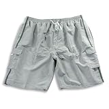 Jon Lauren - Mens Big Bathing Suit, Grey, Black