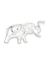 Sterling Silver Elephant Pin, Best Quality Free Gift Box Satisfaction Guaranteed