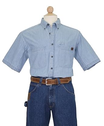 RIGGS WORKWEAR by Wrangler Men's Big and Tall Chambray Work Shirt