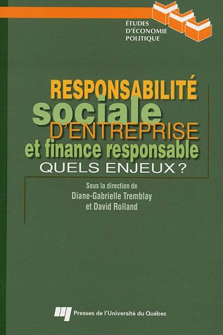 Responsabilité sociale d'entreprise et finance responsable : Quels enjeux ?