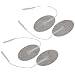 3B Scientific W63212 Comfort-Stim Elite White Spunlace Electrodes, 2.5" Length x 1.5" Width