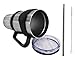 Nature Boy 30 oz Stainless Steel Travel Tumbler Set with Coffee Mug Handle, Vacuum Sealed Sliding Lid, Drinking Straw & Wire Cleaning Brush