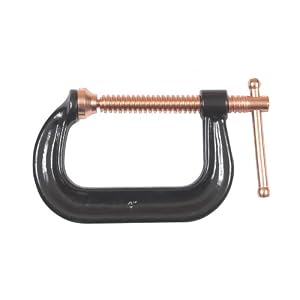 Bessey CDF404C 4-Inch Copper Spindle Drop Forged C Clamp by 
