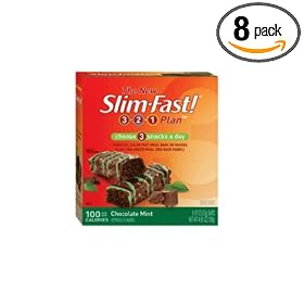 Slim Fast 100 Calorie Bars Chocolate Mint  6-.81-Ounce Bars (Pack of 8)