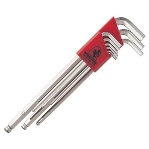 Bondhus 17099 Set of 9 Balldriver L-wrenches with BriteGuard Finish, Extra Long Length,... by Bondhus