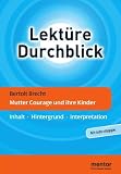 Produkt-Bild: Bertolt Brecht: Mutter Courage und ihre Kinder - Buch mit Info-Klappe: Inhalt - Hintergrund - Interpretation