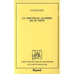 La nouvelle alg�bre de M. Vi�te
