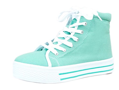 Qupid MANIAC-05 Street Casual Lace Up High Top Platform Sneaker Shoe