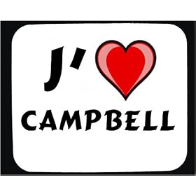 J'aime Campbell tapis de souris d�cor�