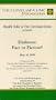 Health Talks at The Cleveland Clinic Presents - Diabetes: Fact or Fiction? [VHS]