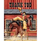 Rodeo Cowboy Thank You Notes