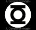 All Products : GREEN LANTERN WHITE DECAL 6" X 6"
