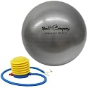 Profi Gymnastikball in Studio Qualit&auml;t inkl. Blasebalg / Gymnastikball 85cm, silber Anti-Bust