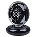 AOWISH 2-Pack Light Up Scooter Rear Wheels 80mm LED Flashing Inline Skates/Rollerblade Replacement Wheel with Bearings ABEC-9 for Toddle Kids Adjustable 3-Wheel Kick Scooters (Clear/Black)