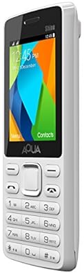 Aqua Shine - 2100 mAh Battery - Dual SIM Basic Mobile Phone - White
