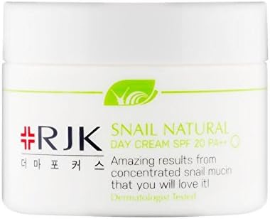 RJK Snail Natural Day Cream SPF20 PA++ 50ml Made in Korea