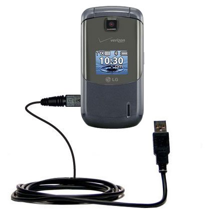 Classic Straight USB Cable for the LG Accolade with Power Hot Sync and Charge capabilities - uses Gomadic TipExchange Technology