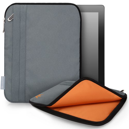 CaseCrown Faux Suede Zip Sleeve Case (Grey) to the Apple iPad Wifi / 3G Model 16GB, 32GB, 64GB