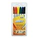 Uchida Artwin Double-Ended Water-Soluble Markers, 6-Pack, Multicolor