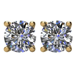 Genuine IceCarats Designer Jewelry Gift 14K Yellow Gold 4 Prng Light Wire Basket. 2Ct I2 4 Prng Light Wire Basket In 14K Yellow Gold